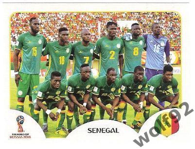 Наклейка №613 Сенегал / Senegal / Panini / ЧМ 2018