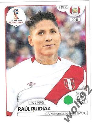 Наклейка №250 Raul Rudiaz / Peru / Panini / ЧМ 2018