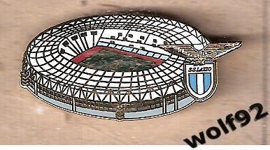 Знак ФК Лацио Италия (3) / SS Lazio / Стадион (Олимпийский стадион) 2016-17