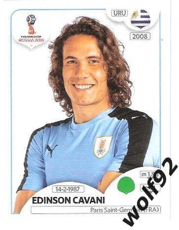 Наклейка №108 Edinson Cavani / Uruguay / Panini / ЧМ 2018