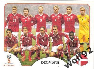 Наклейка №253 Дания / Denmark / Panini / ЧМ 2018