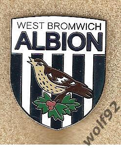 Знак Вест Бромвич Альбион Англия(3)/West Bromwich Albion (размер 30х25мм) 2000-е