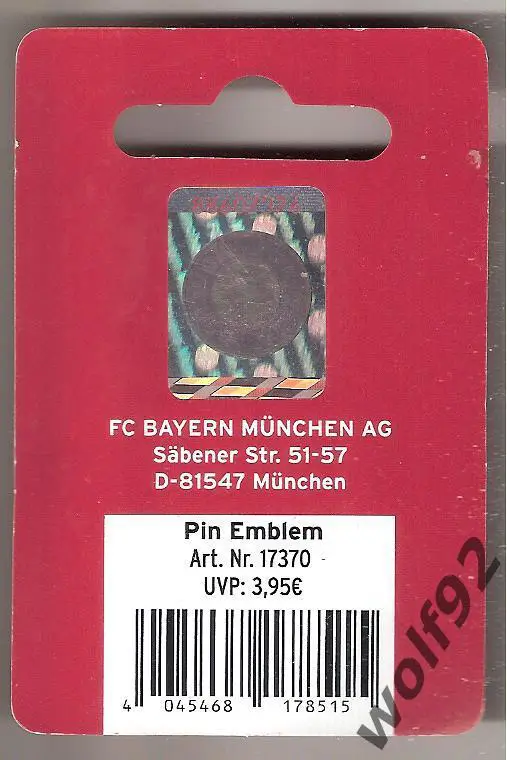 Знак Бавария Мюнхен Германия (7) / FC Bayern Munchen / Официальный / 2010-е гг. 2