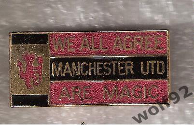 Знак Манчестер Юнайтед Англия (1) / Manchester United FC / Оригинал 1980-90-е