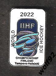 Знак Хоккей ЧМ 2022 / Финляндия (1) / Эмблема / 2021