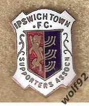 Знак Ипсвич Таун Англия (1) /Ipswich Town FC Supporters Ass-n /1960-е (запонка)