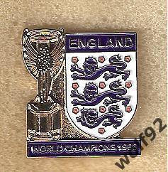Знак Федерация Футбола Англия (61) / Чемпион Мира 1966 /Ретро/Оригинал /2010-е