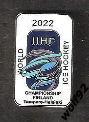 Знак Хоккей ЧМ 2022 / Финляндия (1) / Эмблема / 2021