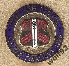 Знак Вест Хэм Юнайтед Англия(92) /WHU /FA Cup Final 1923 /Big Al's Badges /Ретро