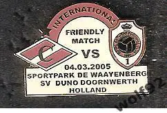 Знак Матчевый Спартак Москва - Антверпен Бельгия / МТМ / 4.03.2005 / 2005