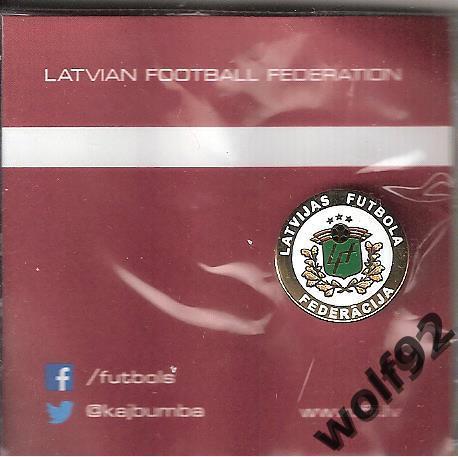Знак Федерация Футбола Латвия (3) Официальный / 2010-е гг./ Пр-во Болгария