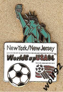 Знак ЧМ 1994 США (22) / New York/New Jersey / Официальный / Peter David Inc