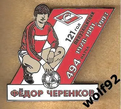 Знак Спартак Москва / Легендарные Футболисты / Фёдор Черенков (2) / 2021