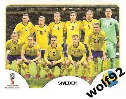 Наклейка №473 Швеция / Sweden / Panini / ЧМ 2018