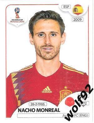 Наклейка №137 Nacho Monreal / Spain / Panini / ЧМ 2018