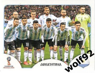 Наклейка №273 Аргентина / Argentina / Panini / ЧМ 2018