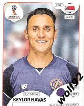 Наклейка №394 Keylor Navas / Costa Rica / Panini / ЧМ 2018