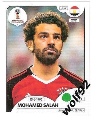 Наклейка №90 Mohamed Salah / Egypt / Panini / ЧМ 2018