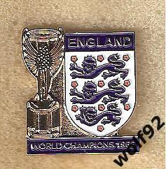 Знак Федерация Футбола Англия (61) / Чемпион Мира 1966 /Ретро/Оригинал /2010-е