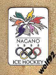 Знак Хоккей ОИ 1998 Нагано (1) / Хоккейный Турнир / Ретро / 2017-18