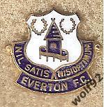 Знак Эвертон Англия (4) /Everton FC /Оригинал /1980-е гг. /W.Reeves & Co Ltd