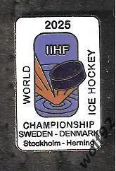 Знак Хоккей ЧМ 2025 Швеция/Дания (1) / 2024