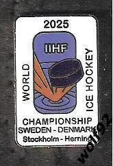 Знак Хоккей ЧМ 2025 Швеция/Дания (1) / 2024