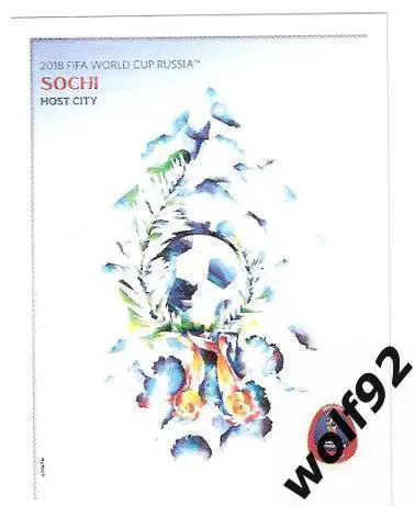 Наклейка №24 Sochi Host City / Panini / ЧМ 2018