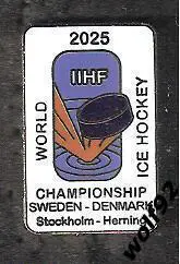 Знак Хоккей ЧМ 2025 Швеция/Дания (1) / 2024