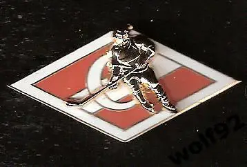 Знак Хоккей Спартак Москва / Ромб/Хоккеист (накладной) / 2009-10