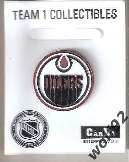 Знак Хоккей Эдмонтон Ойлерс НХЛ (4) /Edmonton Oilers NHL /Официальный / 2000-е