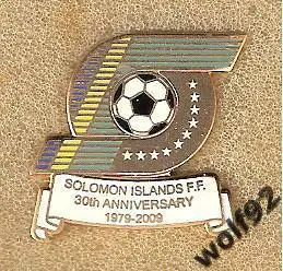Знак Федерация Футбола Соломоновы Острова (3) / 30 лет / 1979-2009