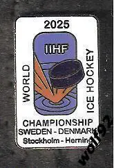 Знак Хоккей ЧМ 2025 Швеция/Дания (1) / 2024