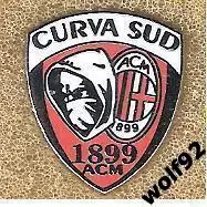 Знак ФК Милан Италия (10) / AC Milan / Ультрас / Curva Sud / 2023