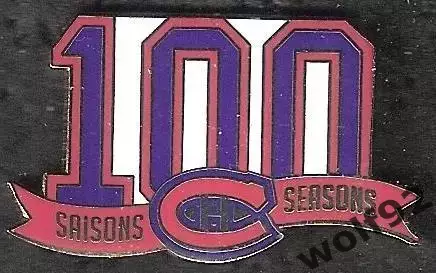 Знак Хоккей Монреаль Канадиенс НХЛ(3)/Montreal Canadiens /100 лет/1909-2009/2025