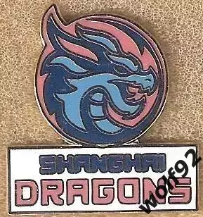Знак Хоккей ХК Шанхайские Драконы Китай (1) / КХЛ / 2025