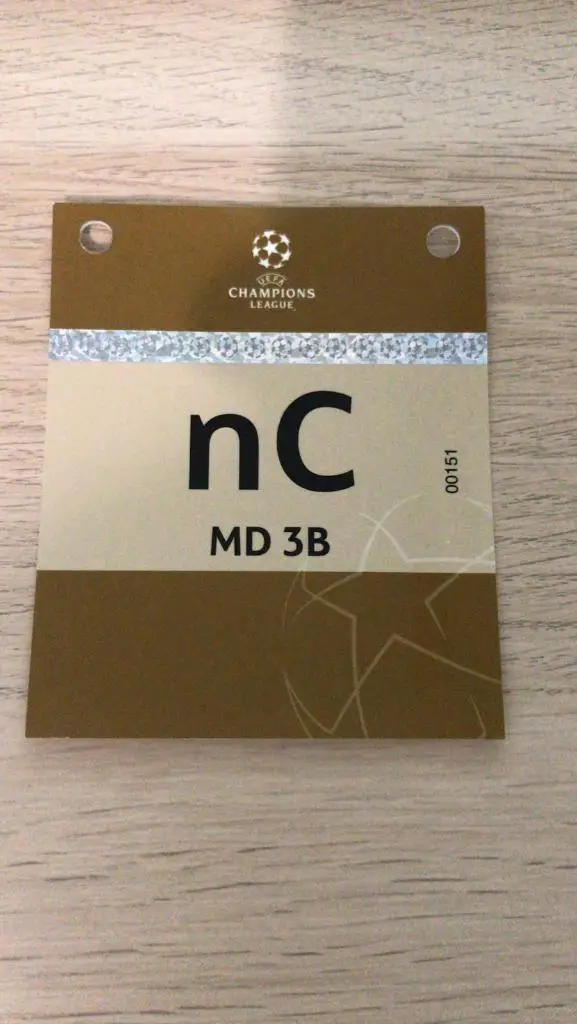 SEVILLA KRASNODAR PRESS CARD 2020 2021 COVID-19 CHAMPIONS LEAGUE 4.11.2020