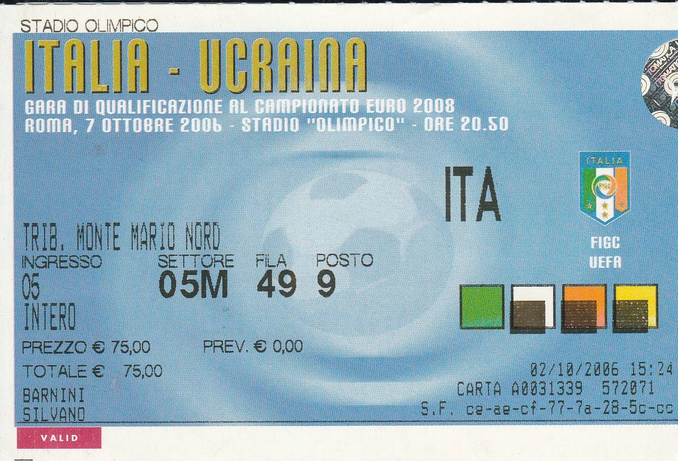 Италия Украина 2006