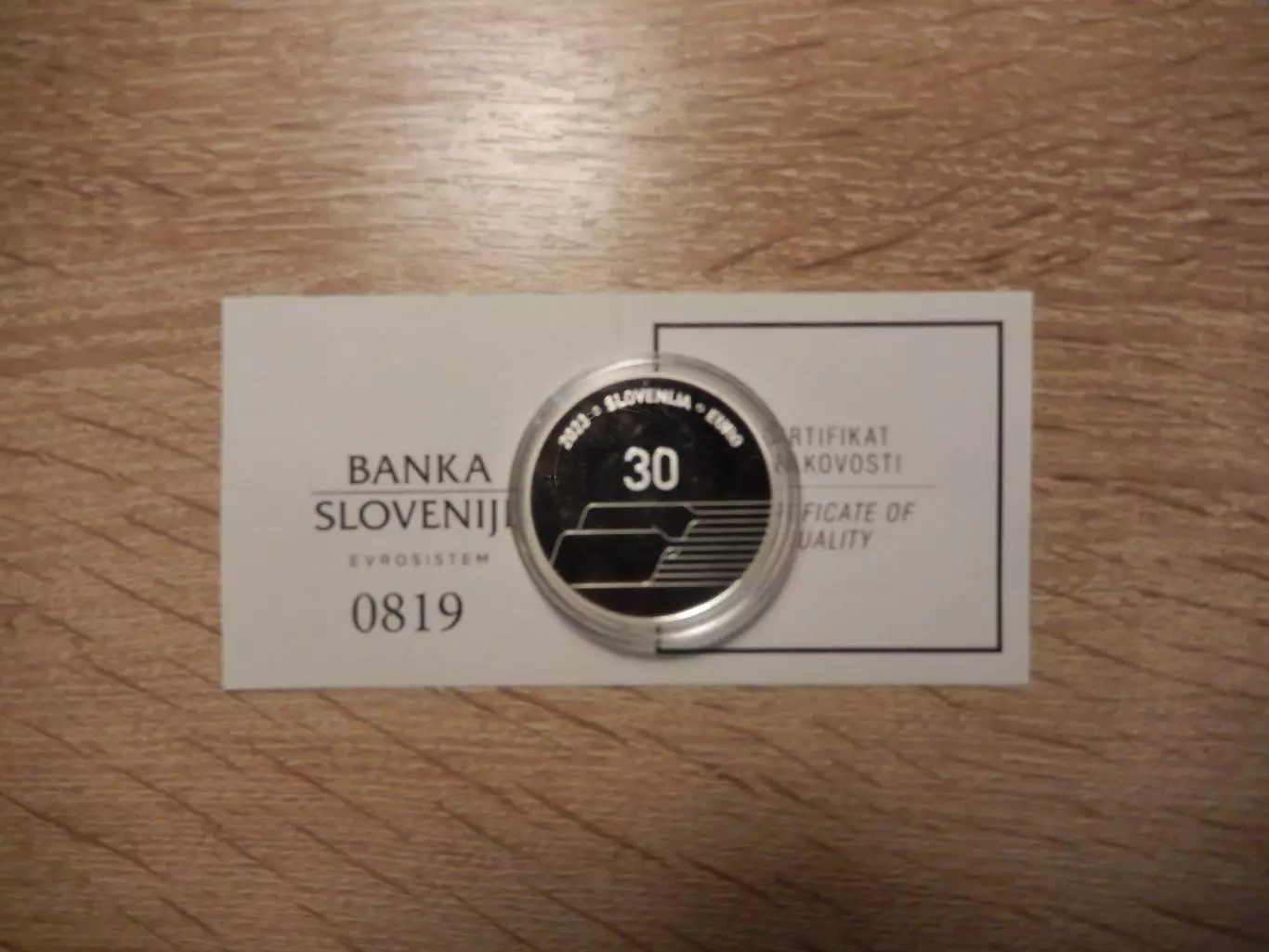 30 евро 2023 год. Словения. Национальный день словенского спорта. Серебро.