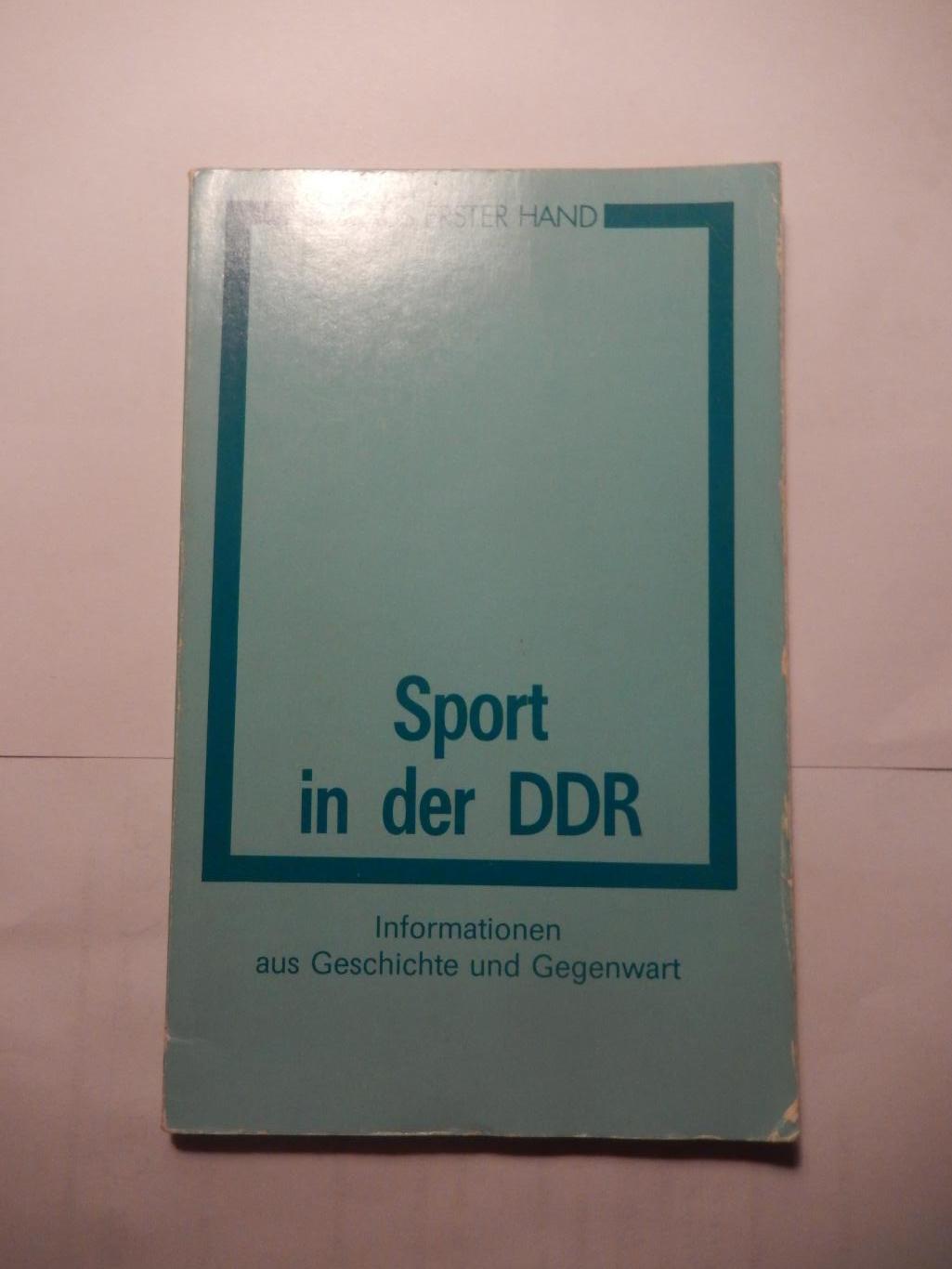 Информационный справочник. Спорт в ГДР (Sport in der DDR). 1984 год.