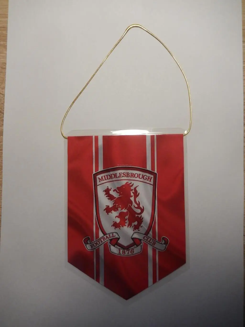 Вымпел ФК Миддлсбро Англия.