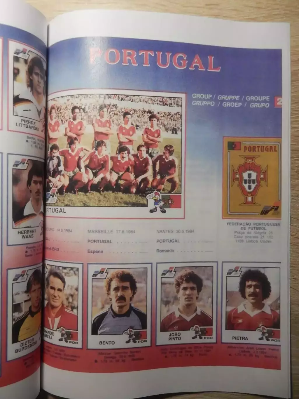 Журнал PANINI EURO 1984. Репринт. 2