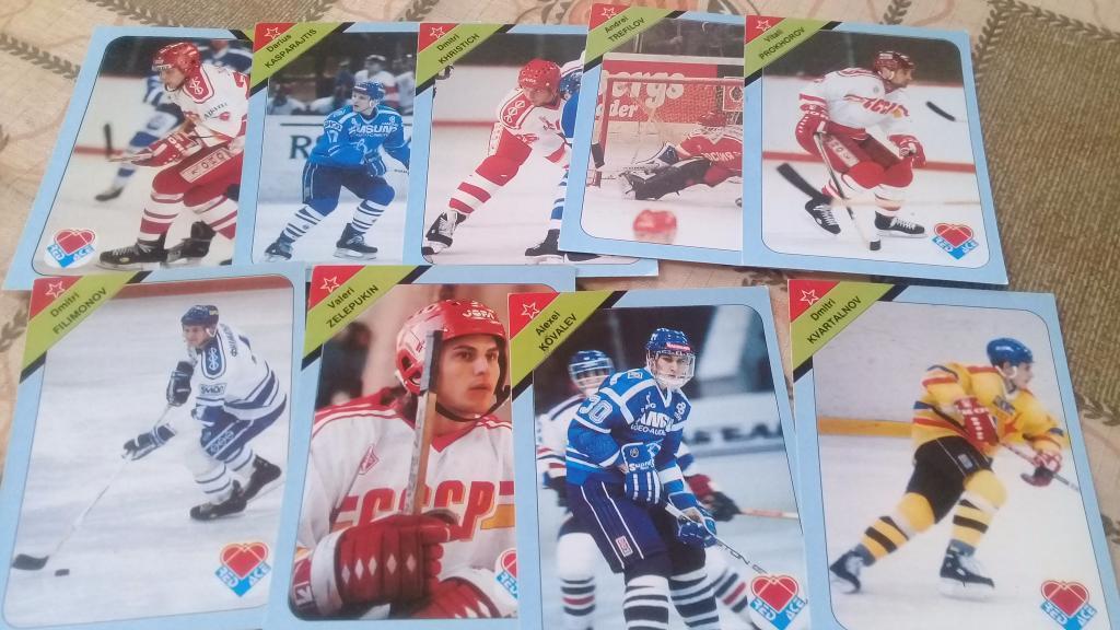 Хоккей RED ACE 1992 35 КАРТОЧЕК 2