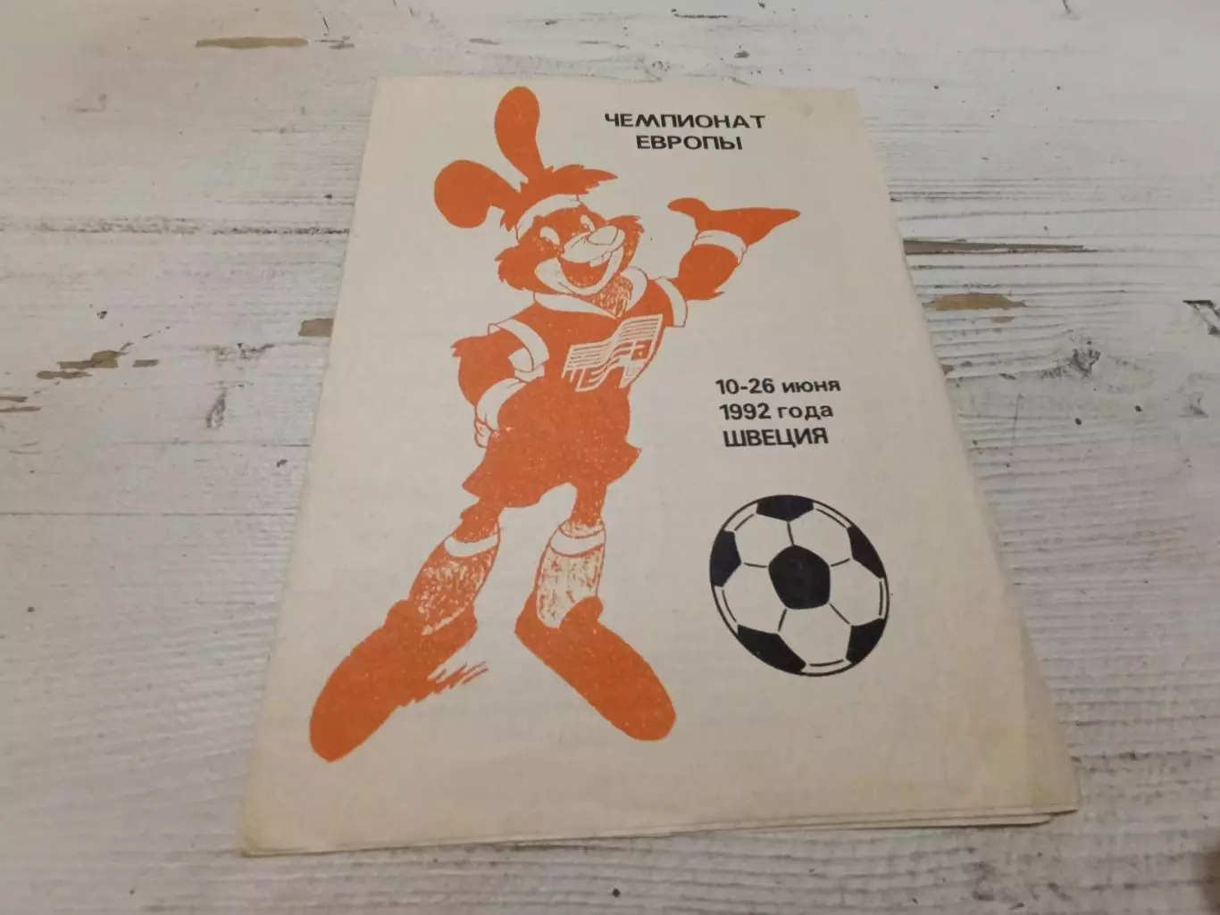 буклет Чемпионат Европы по футболу. Швеция - 1992 / футбол