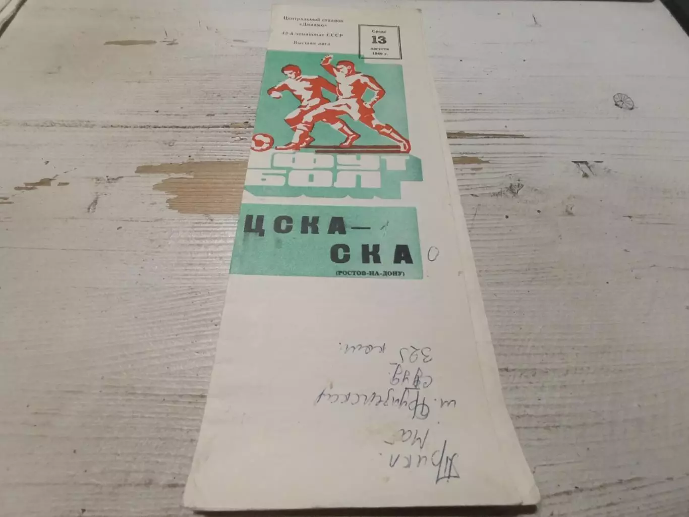 ЦСКА СКА Ростов на дону 1980