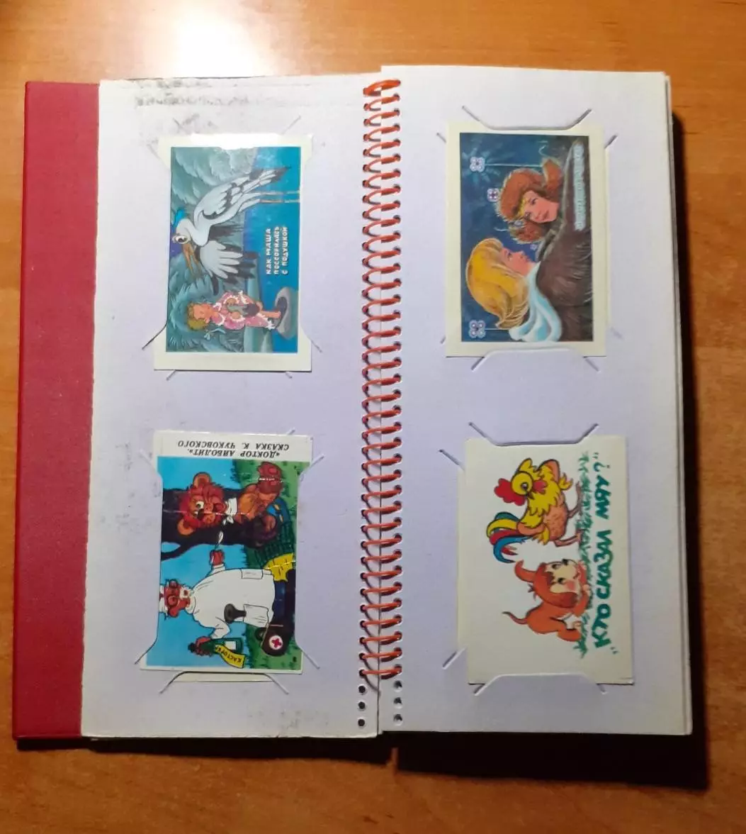 Календарики 60 штук. Коллекция в альбоме. Мультфильмы. 3