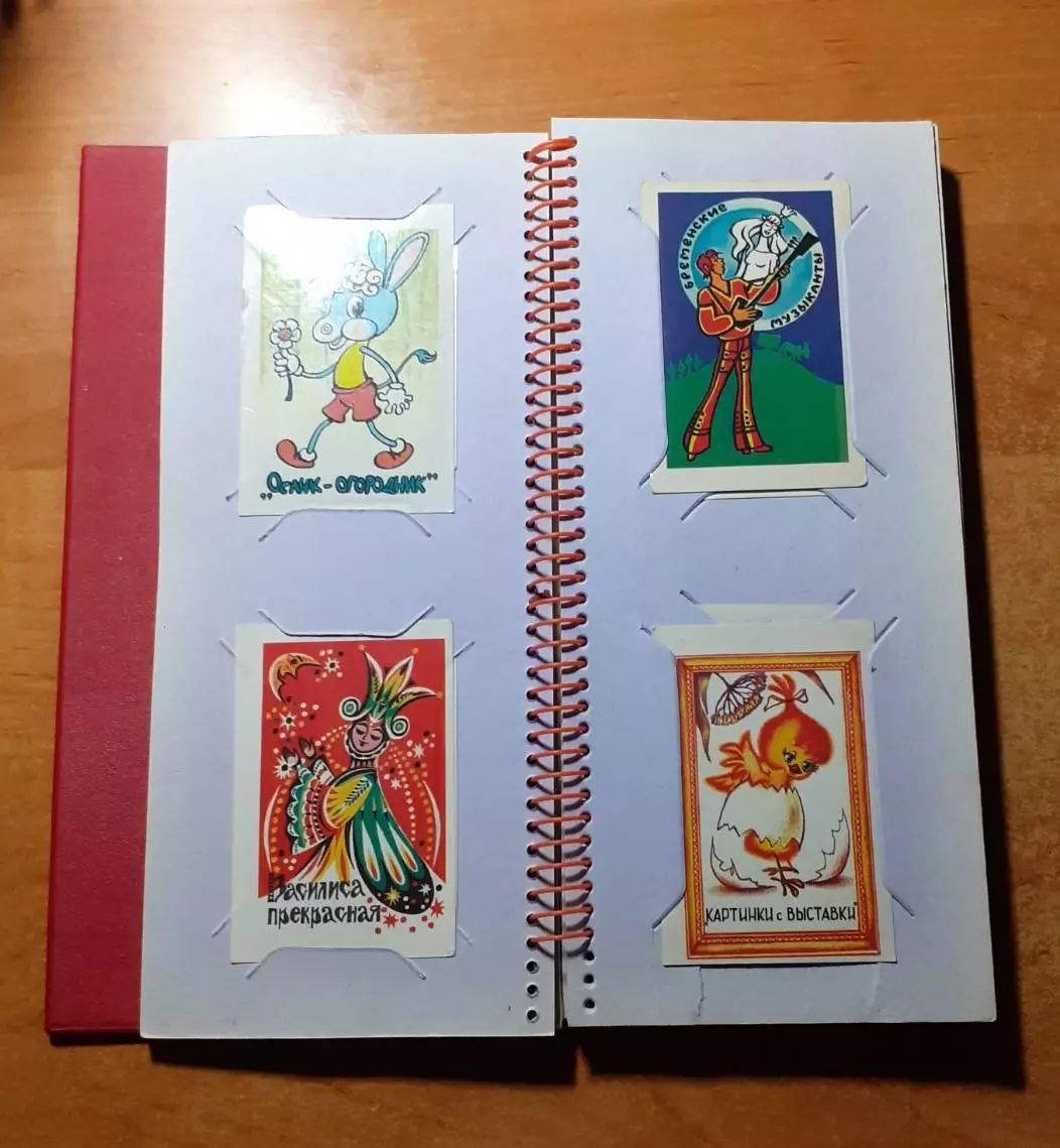 Календарики 60 штук. Коллекция в альбоме. Мультфильмы. 6