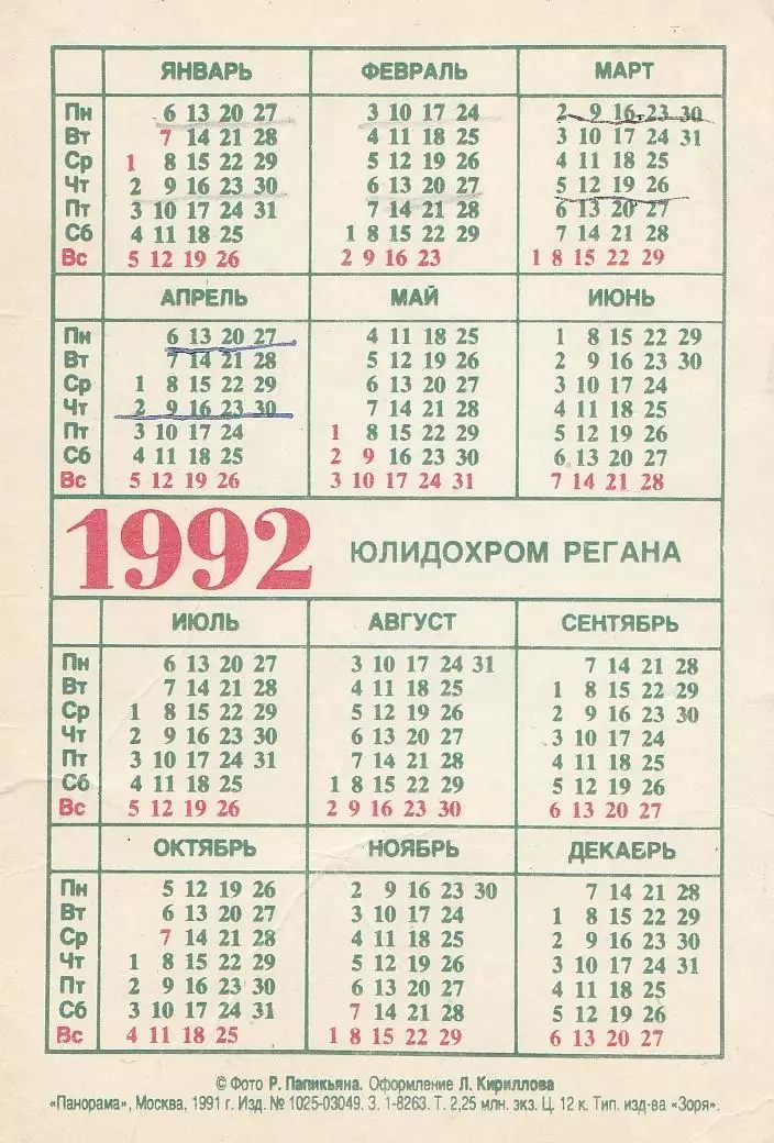 Рыбка Юлидохром Регана. 1992 г. 1