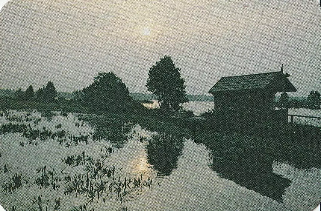 Календарик 1989 г. Закат. Природа.