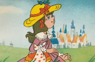 Календарик 1990 г. (Май). Мультфильмы. История о девочке, наступившей на хлеб